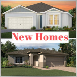 click for new homes. New homes sticker.